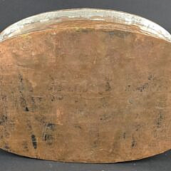 Vintage Oval Copper Roasting Pot, 20th century