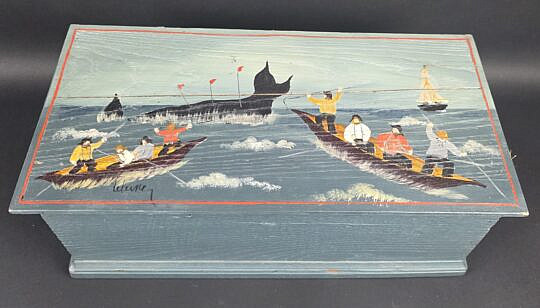 4688-955 Whaling Scene Box A