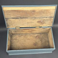 Vintage American Folk Art Whaling Scene Paint Decorate Box