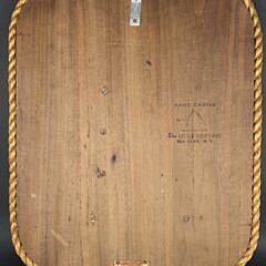 Vintage Half Hull Sailboat Model Plaque, 20th century