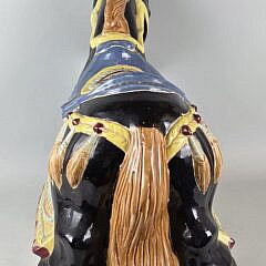 Vintage Ceramic Imperial Arabian Horse Figural Garden Stool, 20th century