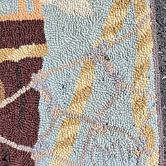 Vintage Claire Murray Hand Hooked Pictorial Nantucket Scatter Rug