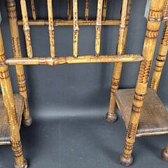 Antique English Bamboo Rectangular Plant Stand, 19th century