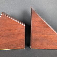 Pair of Vintage Americas Cup Brass Hull Bookends, 20th century