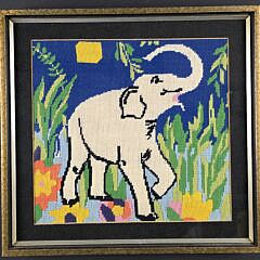 4716-955 Elephant Needlepoint A