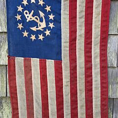 Vintage Anin U.S. Yacht Ensign Nautical American Flag Bunting