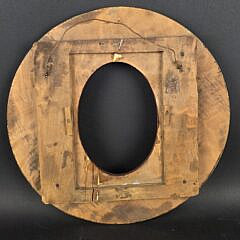 Antique Carved and Painted Naval Life Ring Souvenir Picture Frame, S.S. Sachen