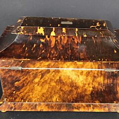 British Regency Antique Pagoda Form Tea Caddy, 19th Century