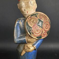 Vintage Art Deco Hubley Anne Fish Bellhop Cast Iron Doorstop