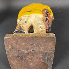 Antique Cast Iron Figural Large Old Salt Doorstop, circa 1920s