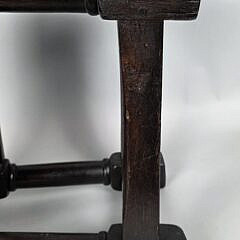 Antique English Oak Joint Stool, 18th century