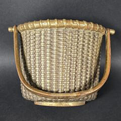 Vintage Bronze Nantucket Basket Door Knocker, 20th century