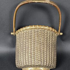 Vintage Bronze Nantucket Basket Door Knocker, 20th century