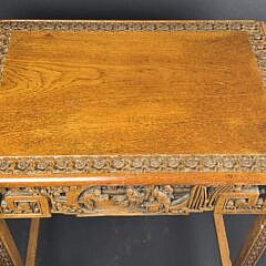 Set of Four Vintage Carved Chinese Nesting Tables, 20th century