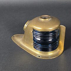 Antique Vintage Perko Perkins Port and Starboard Brass Teardrop Bow Light, 20th century