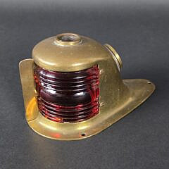 Antique Vintage Perko Perkins Port and Starboard Brass Teardrop Bow Light, 20th century