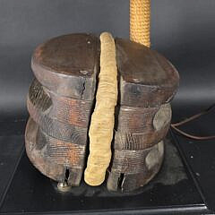 Large Antique/Vintage Ships Rope Pulley Block Lamp, 20th century