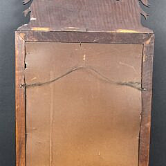 Antique American Tiger Maple Loving Bird Mirror, 19th century