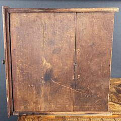 Antique Wood Specimen Inlaid One Drawer Night Stand Work Table, 19th century