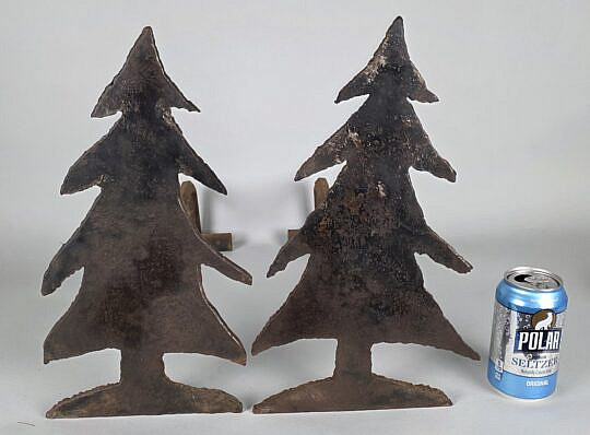 4767-955 Christmas Tree Andirons A