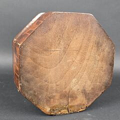 Antique Multiwood Inlaid Octagonal Box, 19th century