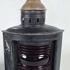 Pair of Antique Wilcox Crittenden Co. Port and Starboard Ship Lights, 19th Century
