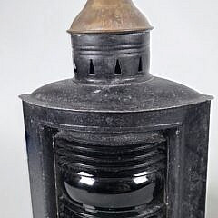 Pair of Antique Wilcox Crittenden Co. Port and Starboard Ship Lights, 19th Century