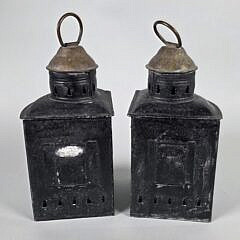 Pair of Antique Wilcox Crittenden Co. Port and Starboard Ship Lights, 19th Century