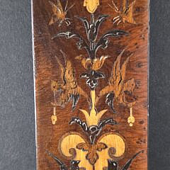 Extraordinary Antique Multi Wood Pictorial Inlaid Picture Frame, 19th century