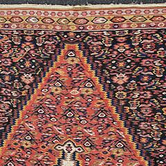 Vintage Flat Woven Soumak Oriental Carpet Rug, 20th century