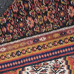 Vintage Flat Woven Soumak Oriental Carpet Rug, 20th century