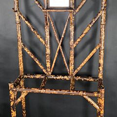 Antique English “Tortoiseshell” Bamboo Hall Tree, 19th century,