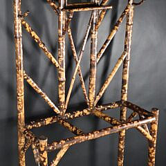 Antique English “Tortoiseshell” Bamboo Hall Tree, 19th century,