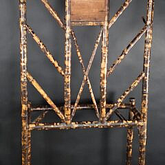 Antique English “Tortoiseshell” Bamboo Hall Tree, 19th century,
