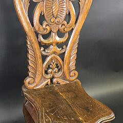 4784-955 Antique Hall Chair A
