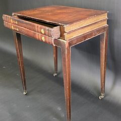 Antique Book Form One Drawer Night Stand Work Table
