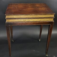 Antique Book Form One Drawer Night Stand Work Table