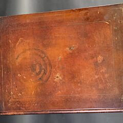Antique Book Form One Drawer Night Stand Work Table