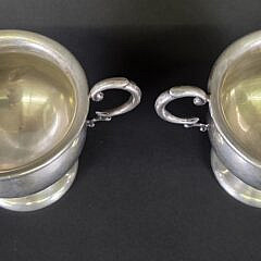 Two-Piece Sterling Silver Creamer and Sugar