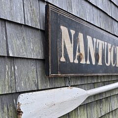 Antique Style Nantucket and Orr Hanging Trade Sign