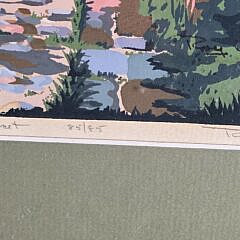 Scarce Vintage Roy Clifford Smith Limited Edition Nantucket Silkscreen, “Stone Alley”