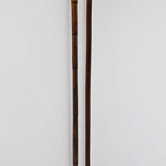 Two Whaler Made Walking Sticks Depicting Busts of Women, 19th Century