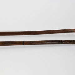 Two Whaler Made Walking Sticks Depicting Busts of Women, 19th Century