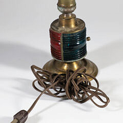 Petite Port and Starboard Brass Table Lamp