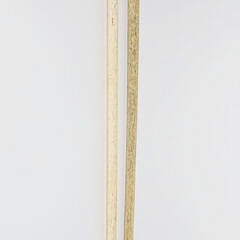 Two Whaler Made Knob Grip Walking Stick and L-Grip Cane, 19th Century