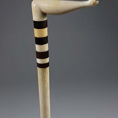 Whaler Made Naughty Nelly Cane, 19th Century