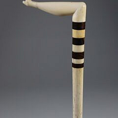 Whaler Made Naughty Nelly Cane, 19th Century