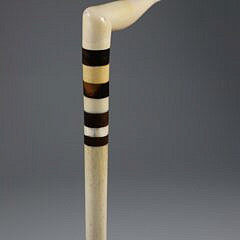 Whaler Made Naughty Nelly Cane, 19th Century