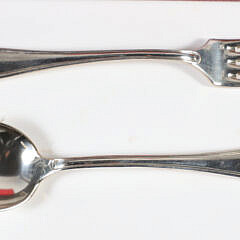 Case Set of “Apollo” French Silver Plated Tablespoons and Forks