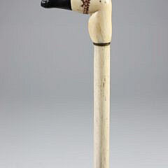 Whaler Made Naughty Nelly Cane, 19th Century